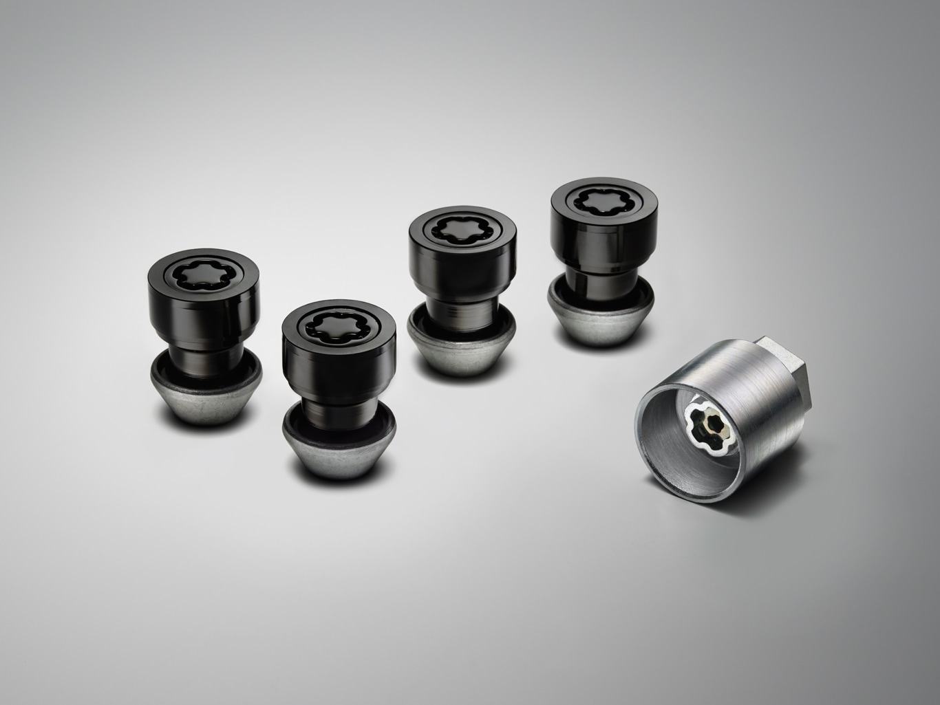 Locking Wheel Nuts - Gloss Black finish image