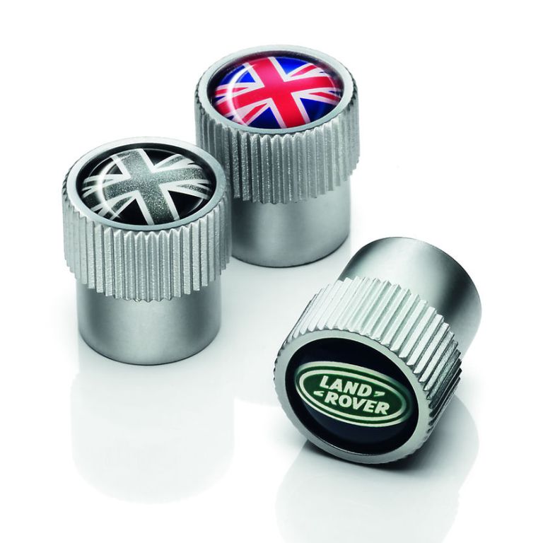 Styled Valve Caps - Black Jack image