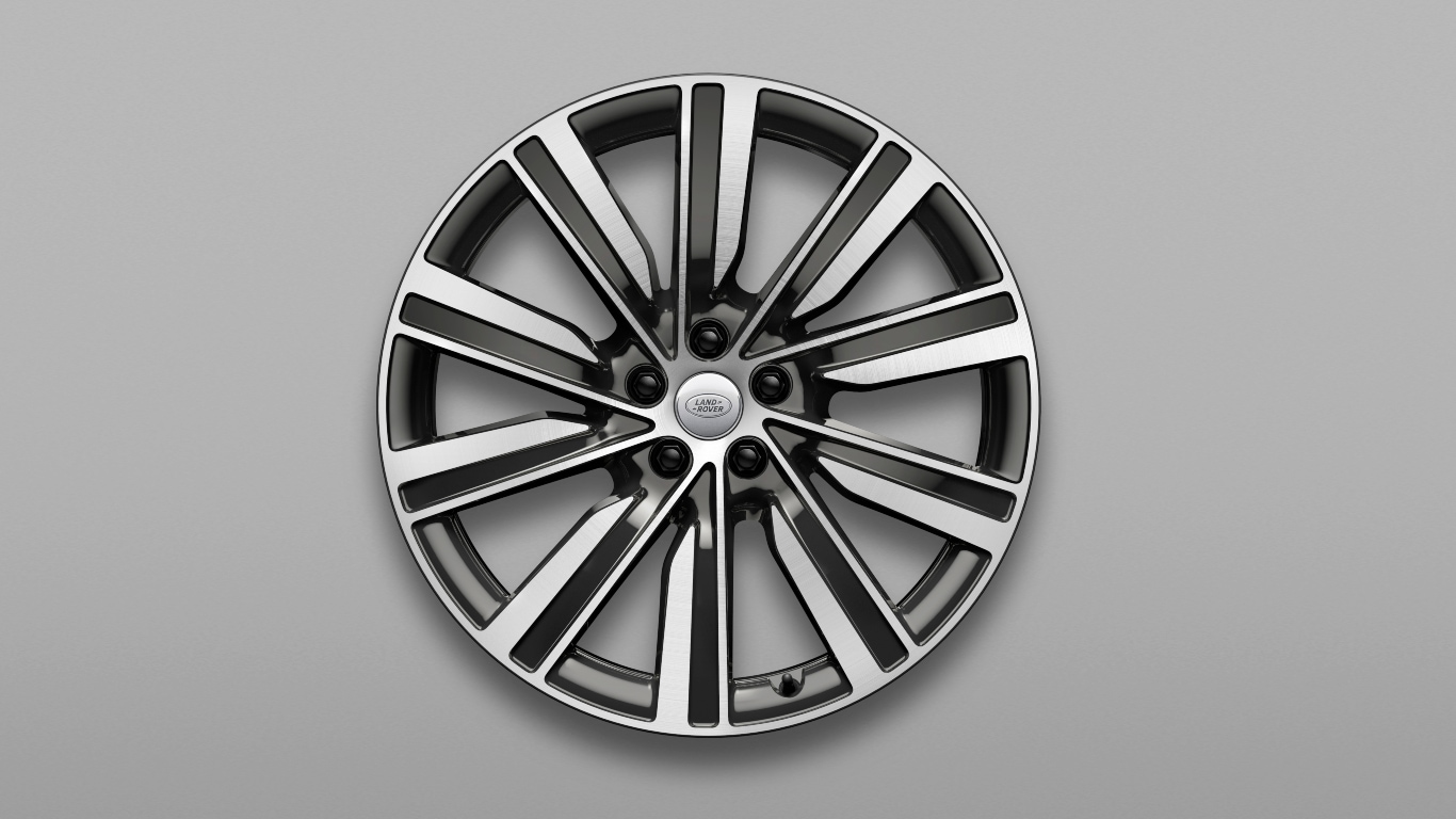 22" Style 1073, Diamond Turned with Dark Grey contrast image